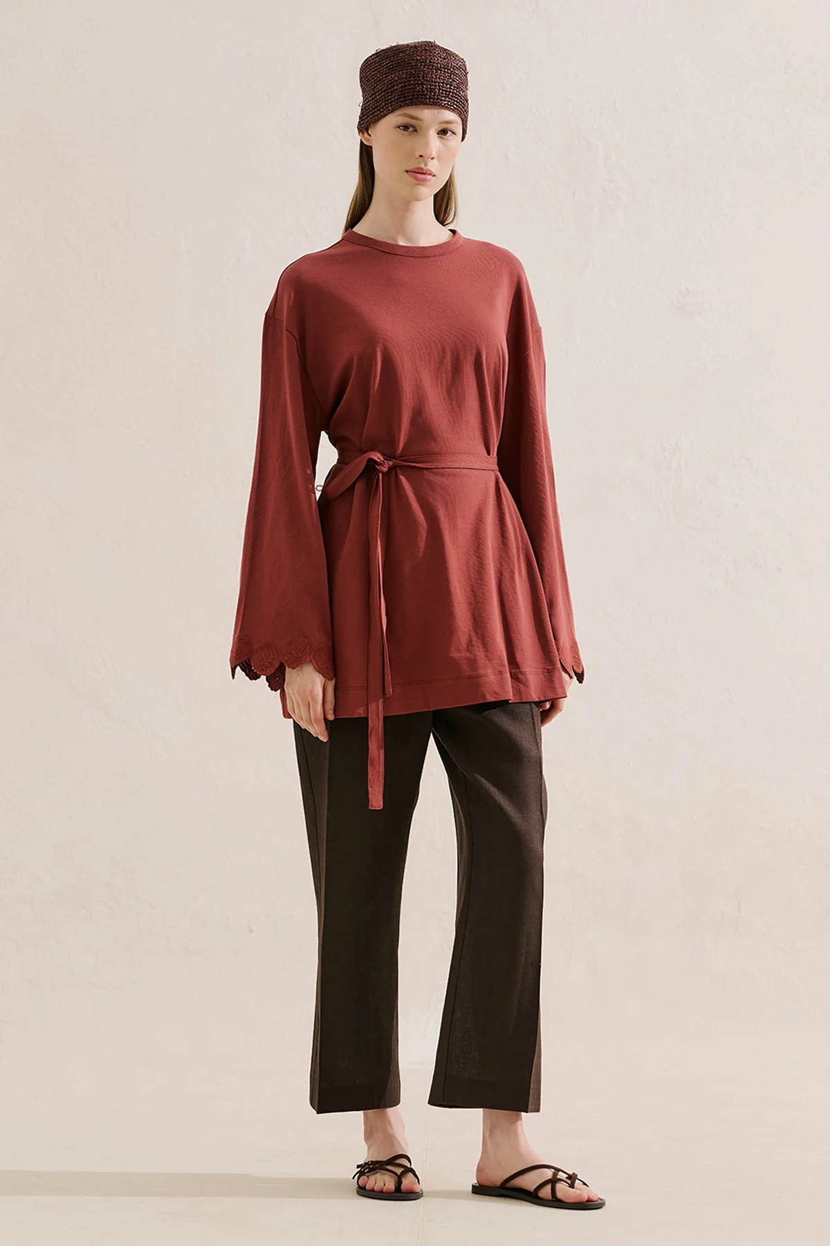 Embroidered Wide Sleeve Blouse Tile - Image 7
