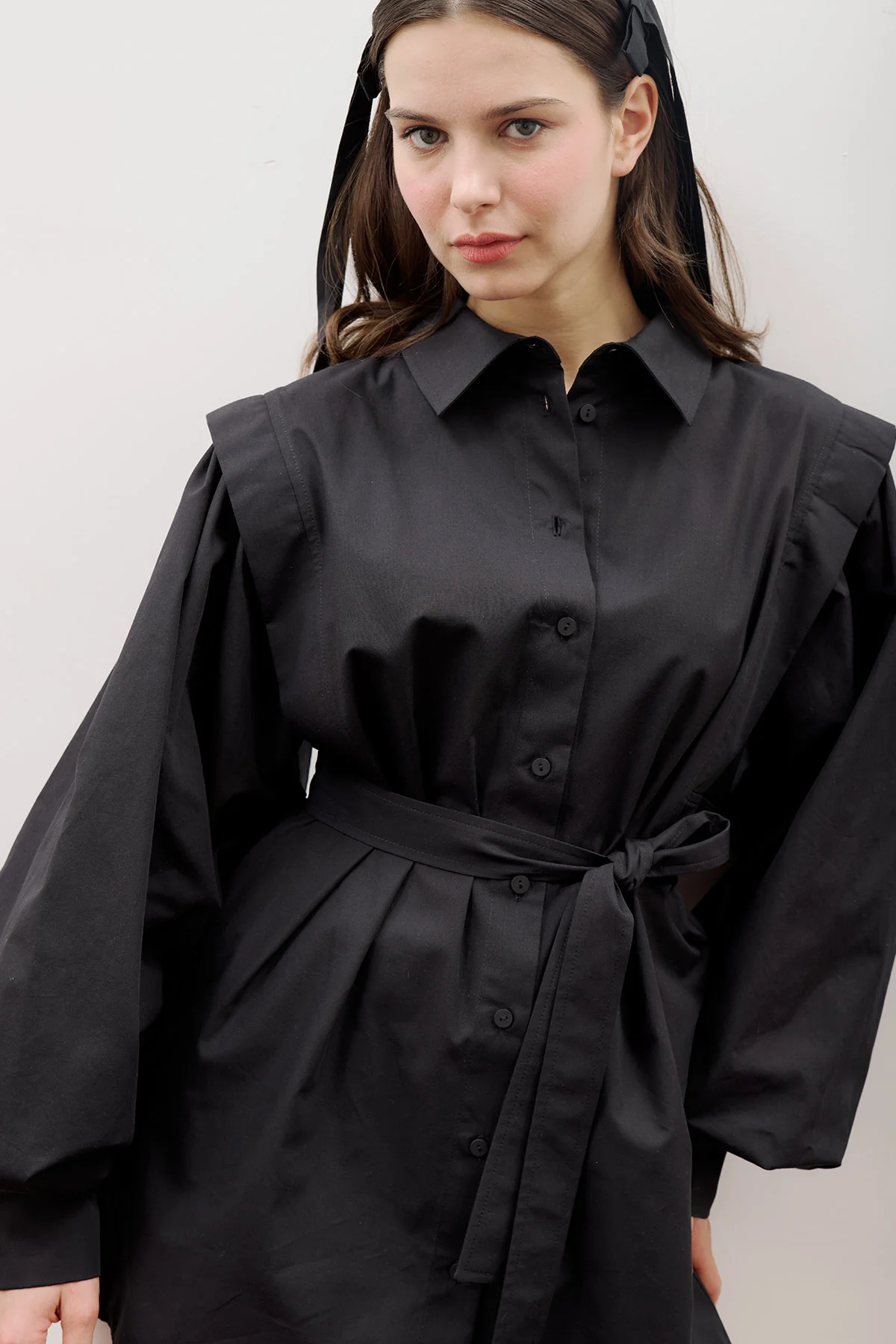 Nora Statement Shirt Black - Image 10