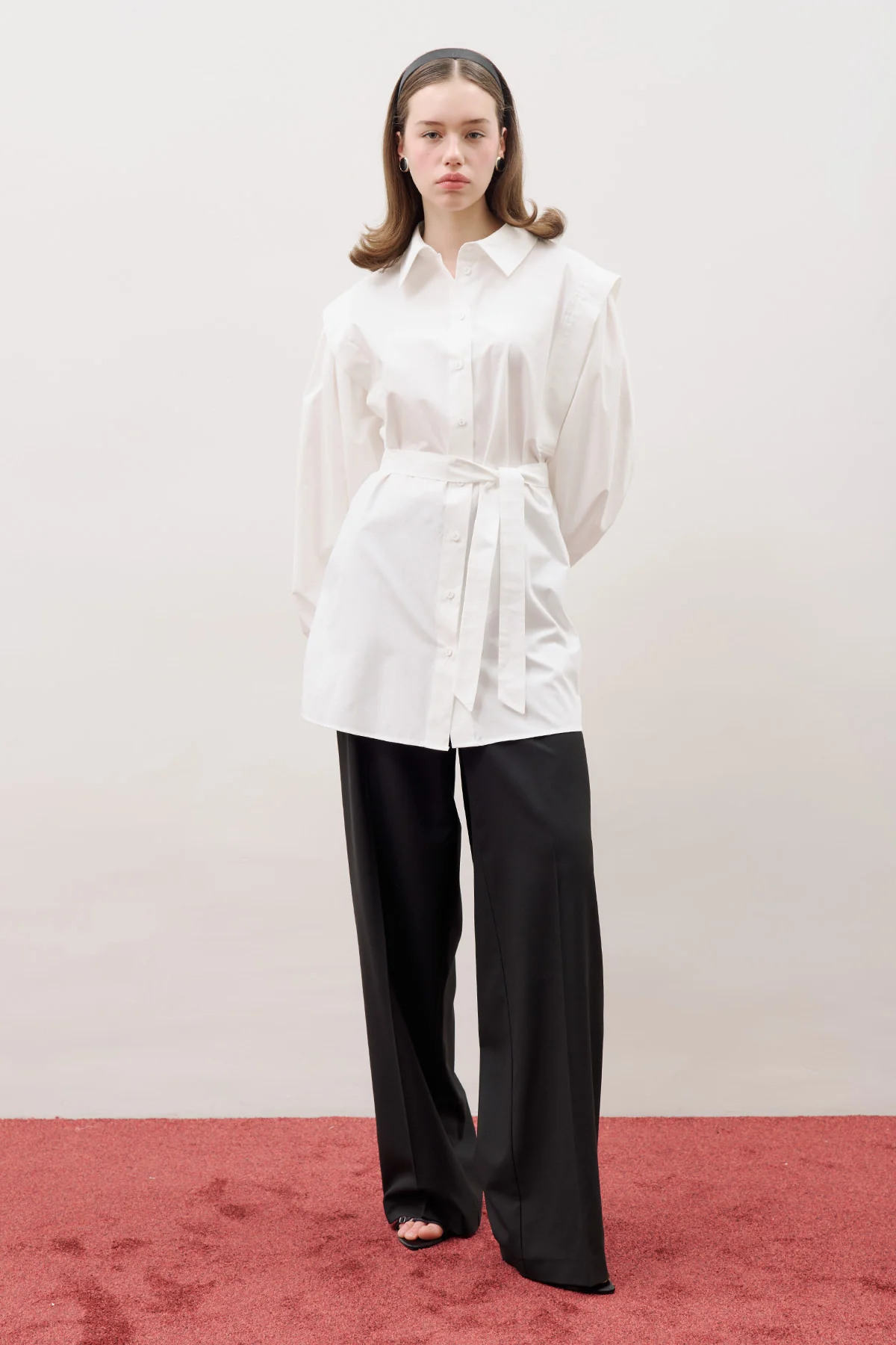Nora Statement Shirt Ecru - Image 8