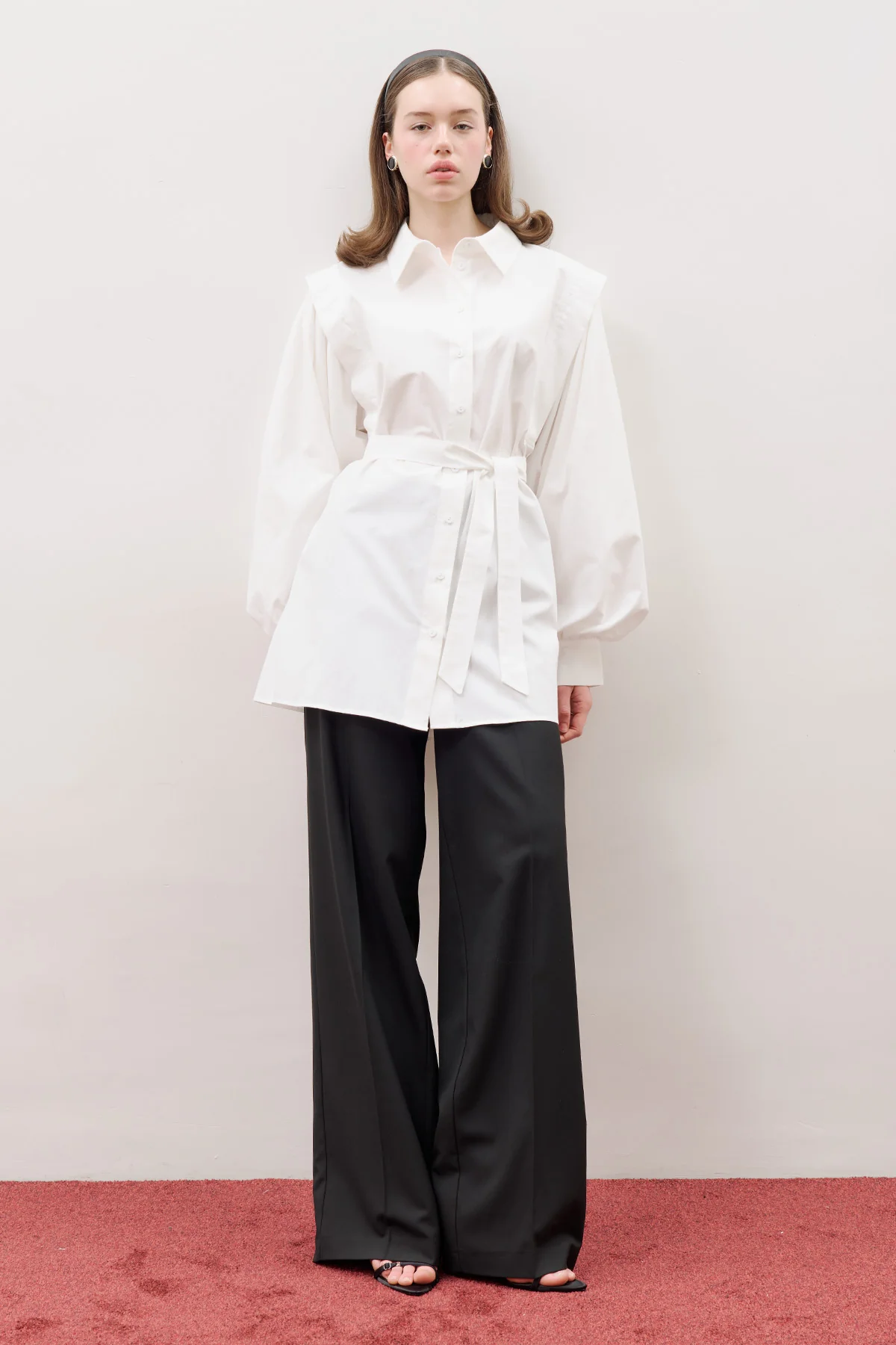 Nora Statement Shirt Ecru - Image 9