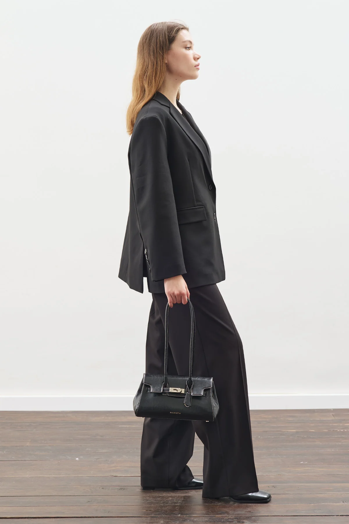 Oversized Cut Blazer Black - Image 2