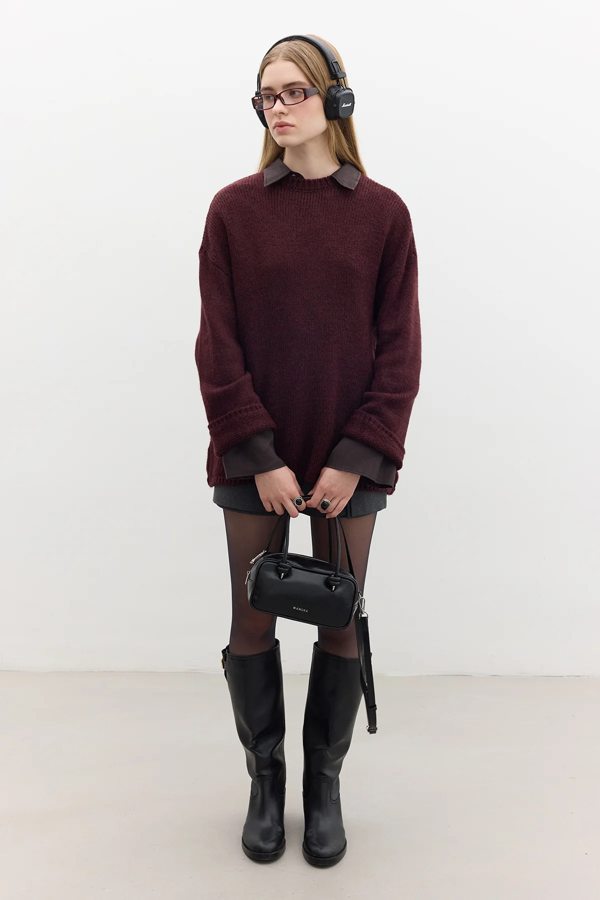 Oversized Sweater Burgundy
