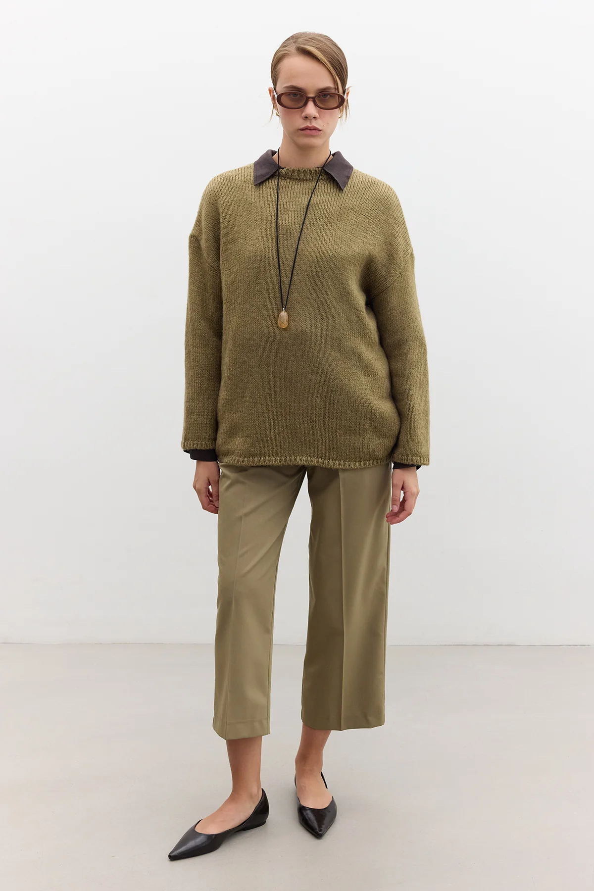 Oversized Sweater Sand - Image 3