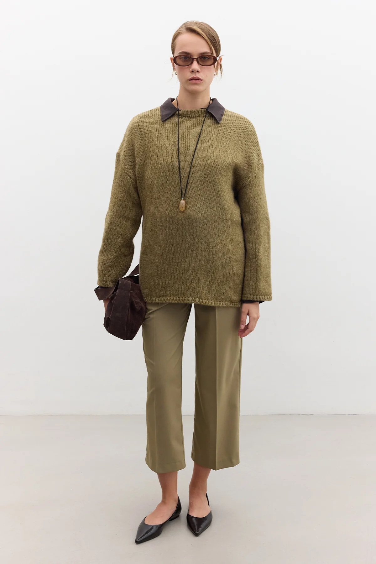 Oversized Sweater Sand - Image 6
