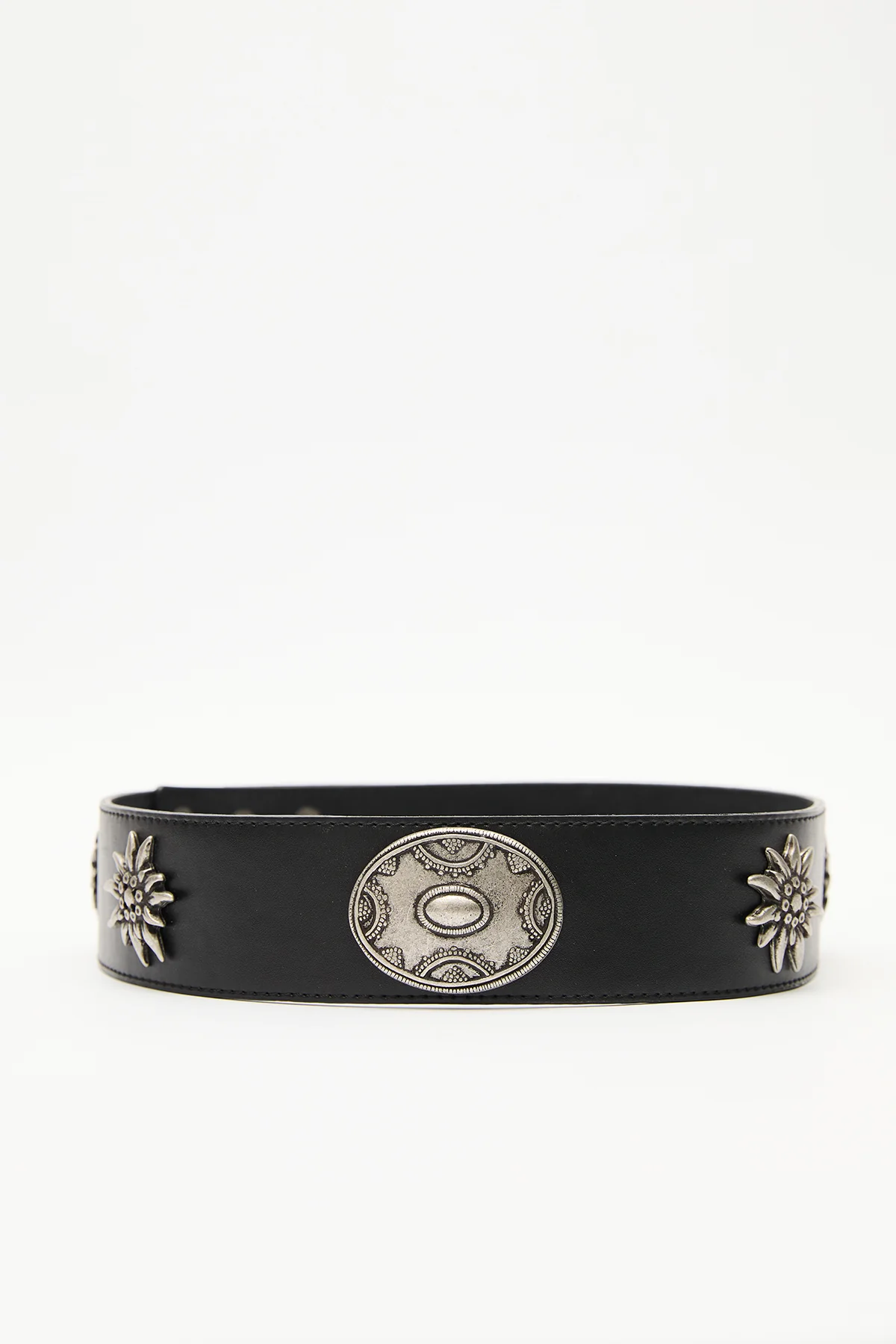Patterned Buckle Corset Belt Black - Image 4