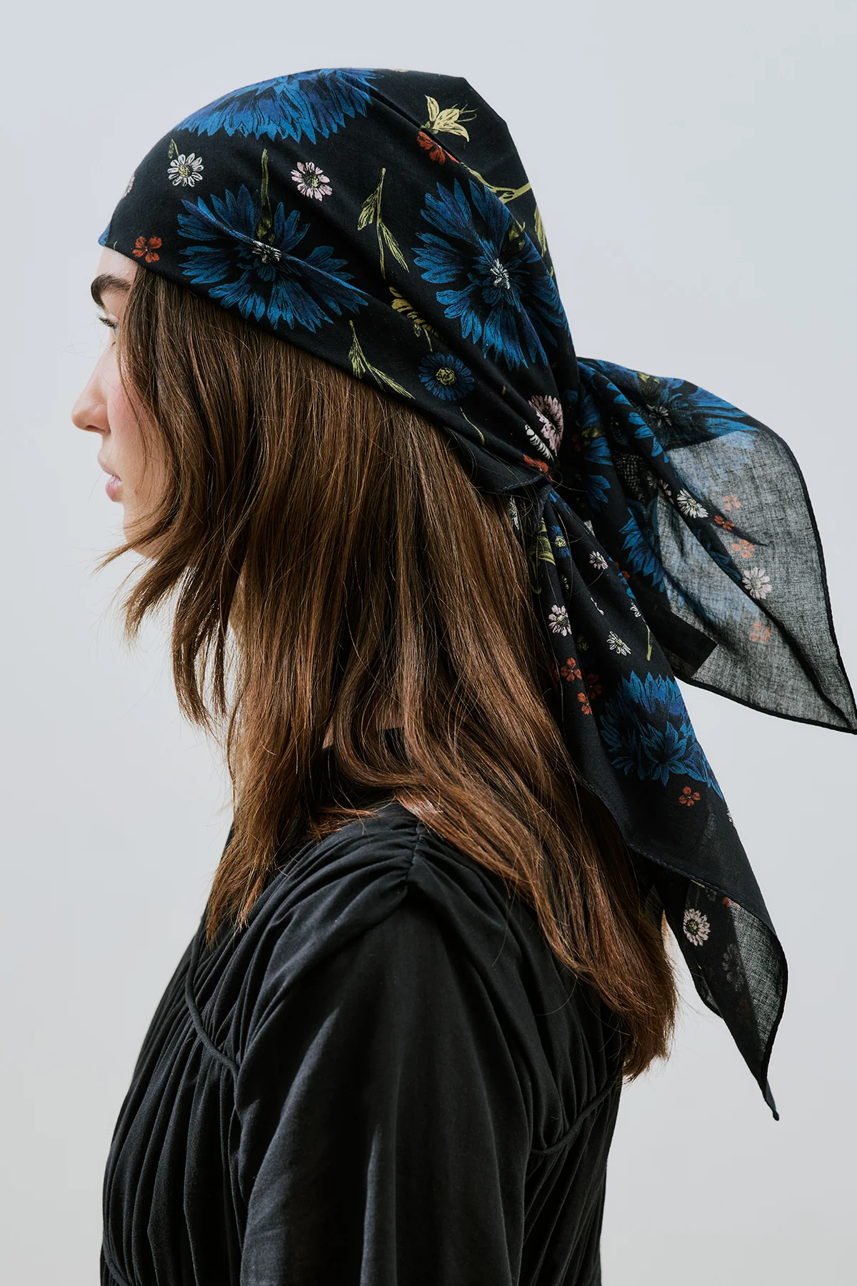 Patterned Cotton Scarf Cecile - Image 3