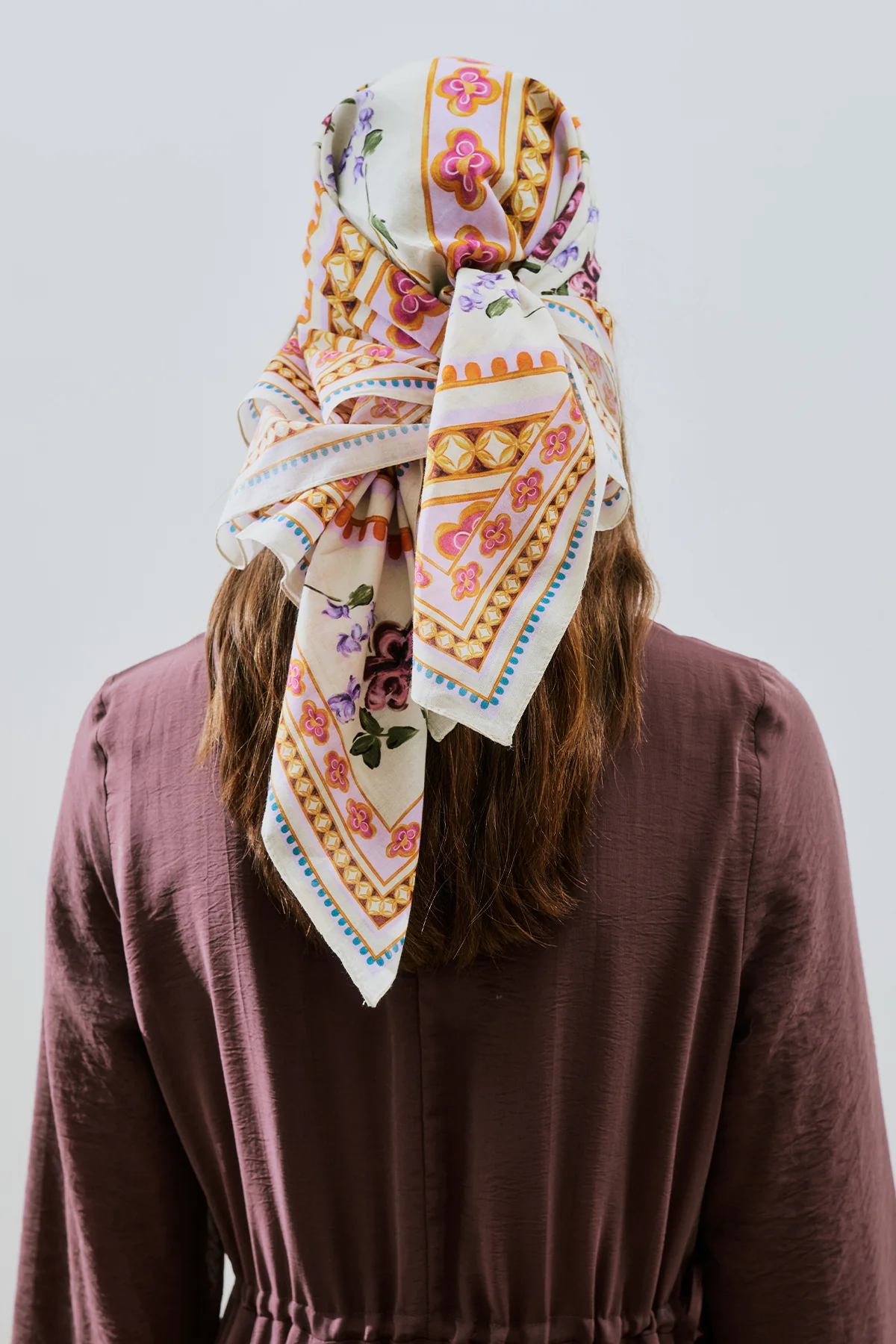 Patterned Cotton Scarf Frida - Image 3