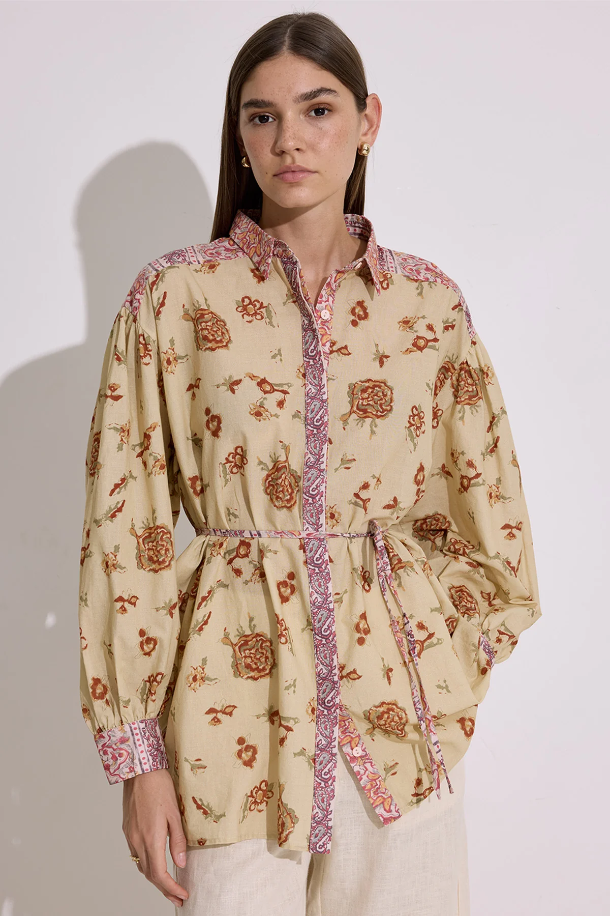 Patterned Cotton Shirt Moly - Image 2