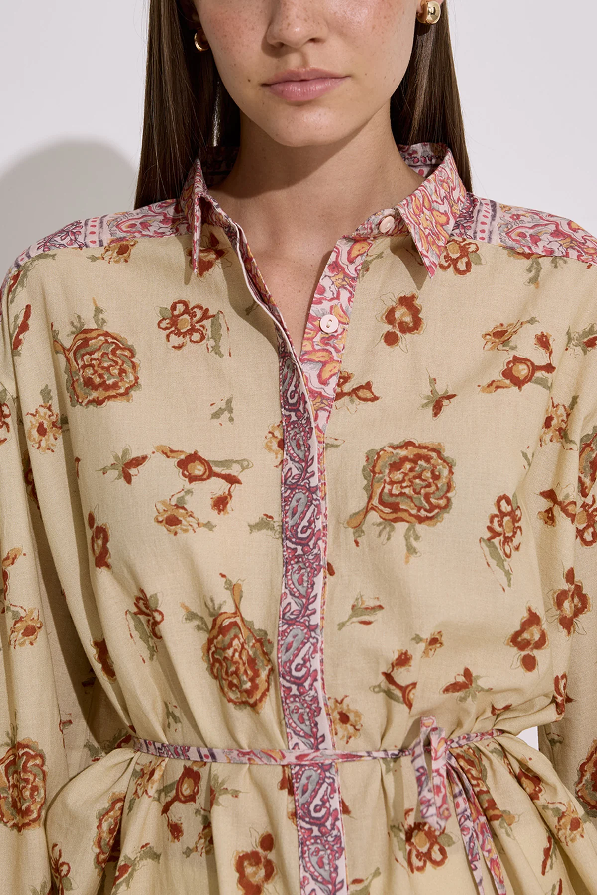 Patterned Cotton Shirt Moly - Image 6