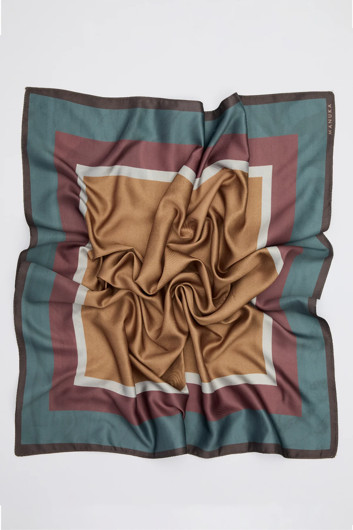 Patterned Mid-Size Satin Scarf Gemma - Image 3