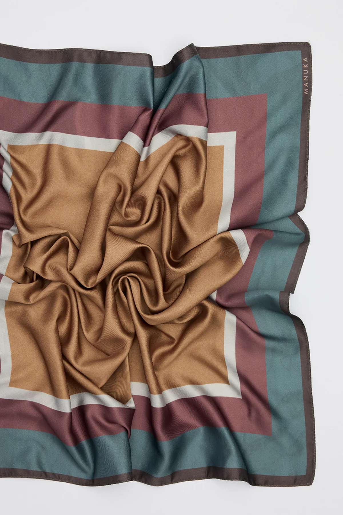 Patterned Mid-Size Satin Scarf Gemma - Image 4