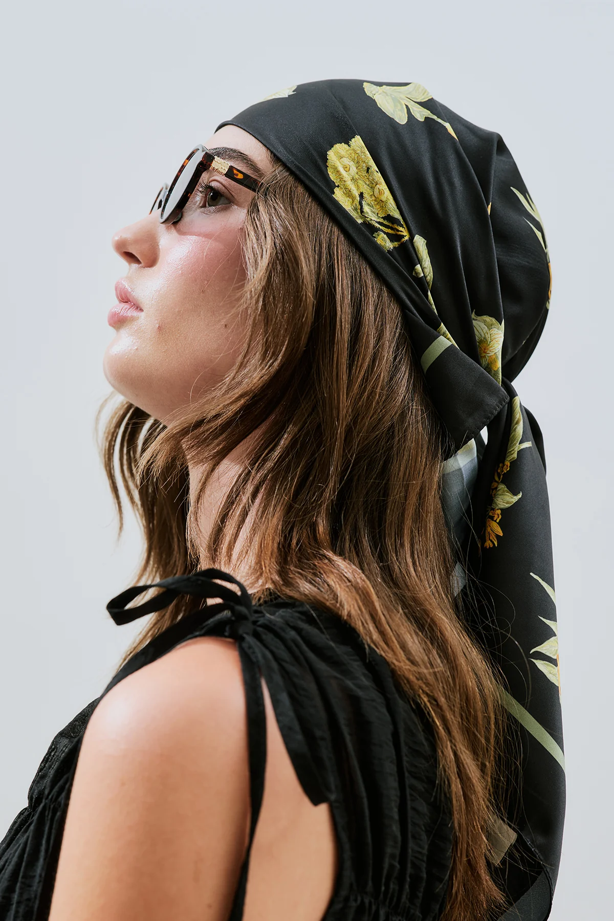 Patterned Satin Scarf Aloha - Image 4