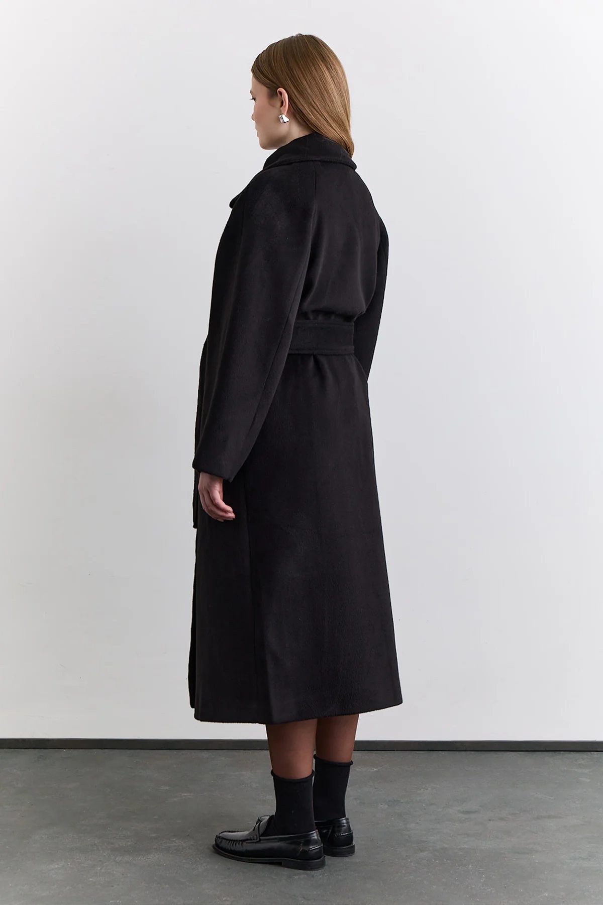 Plain Cachet Coat Black - Image 7