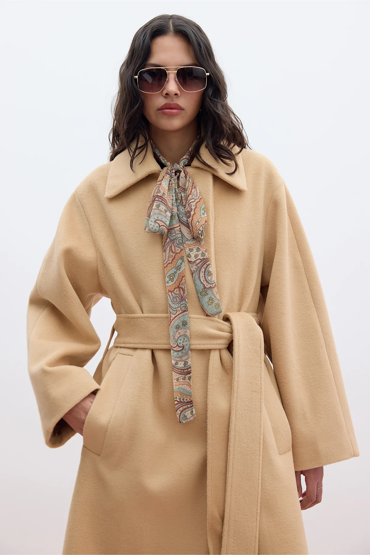 Plain Cachet Coat Camel - Image 7