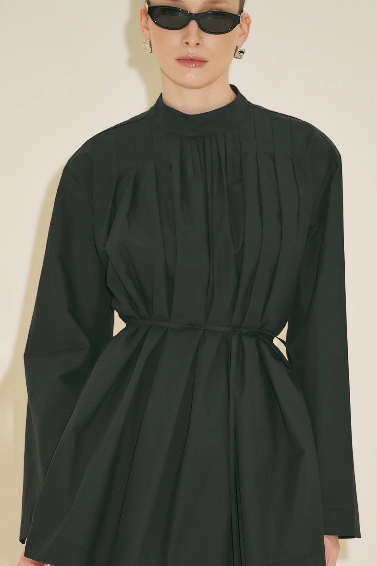 Pleated Tunic Black - Image 6