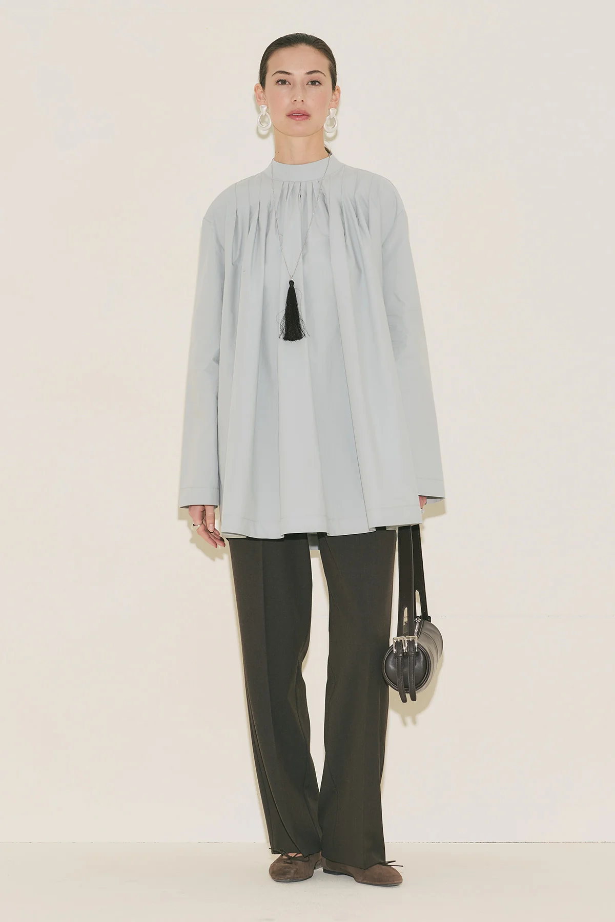 Pleated Tunic Blue