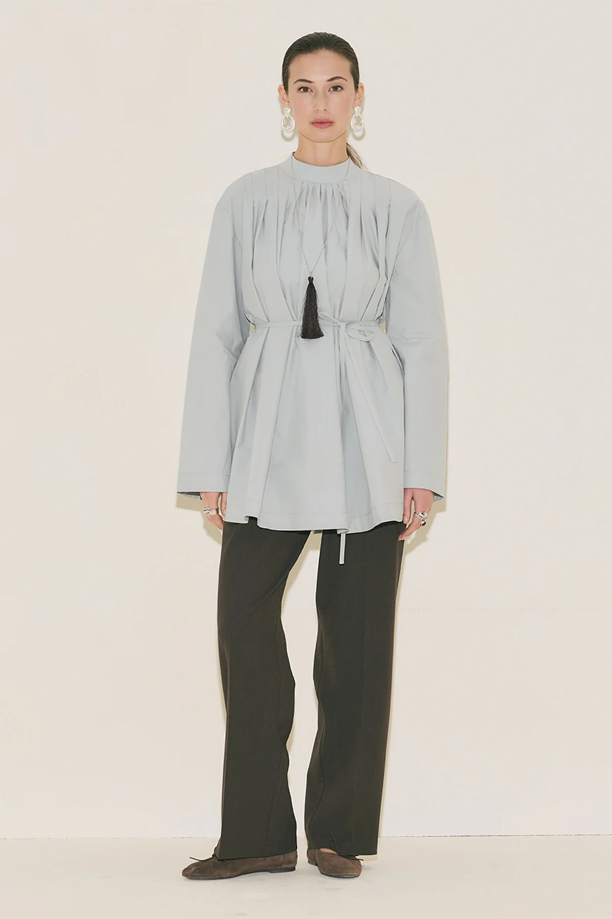 Pleated Tunic Blue - Image 11