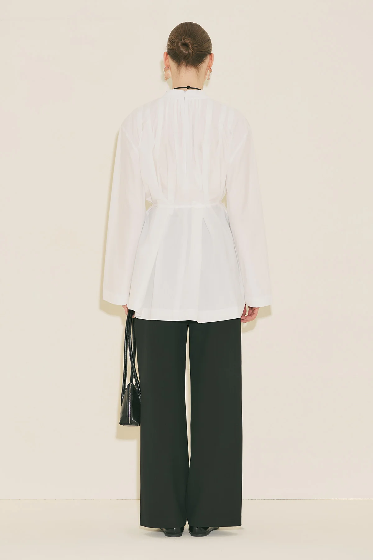 Pleated Tunic Ecru - Image 7