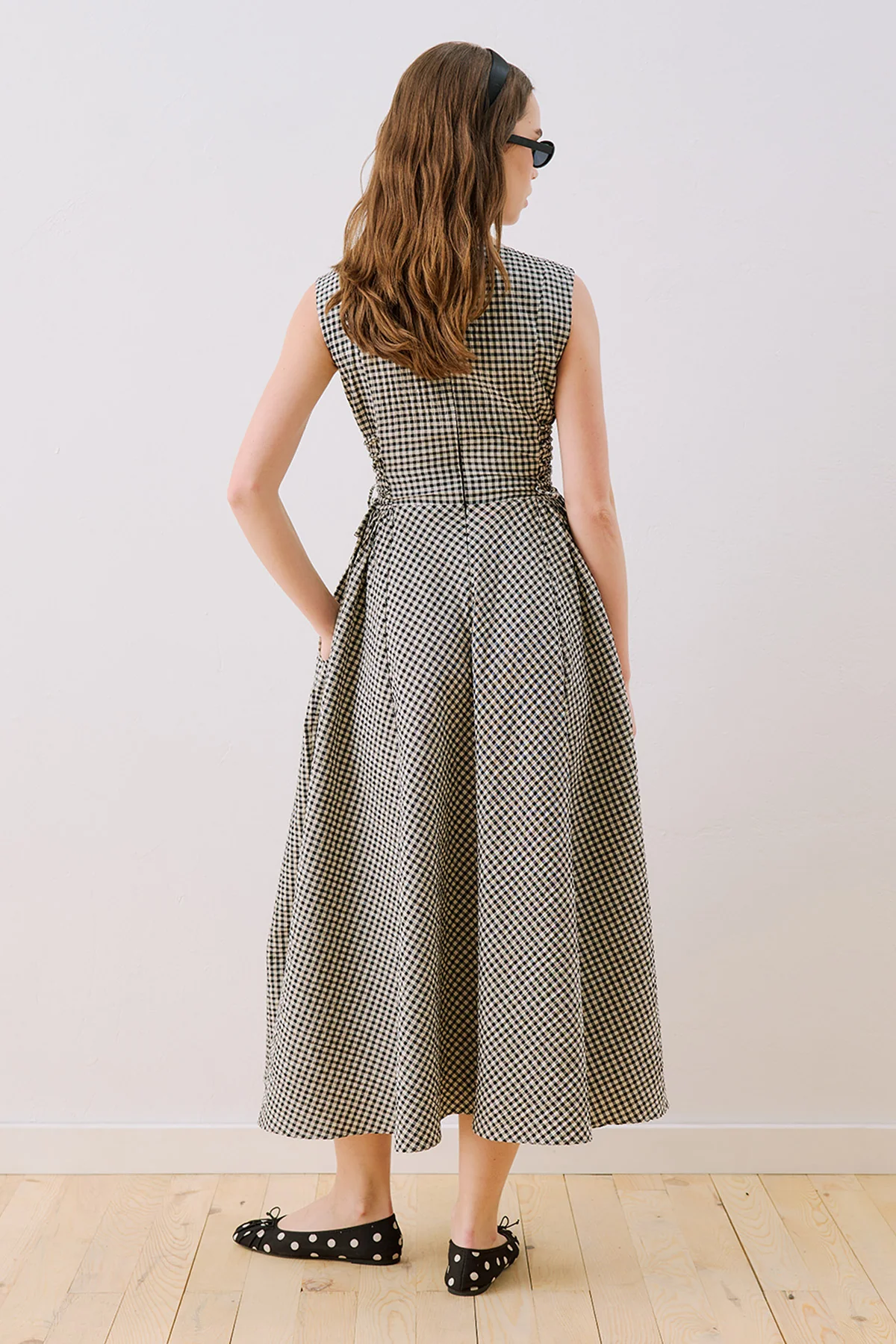 Tie Detail Dress Gingham - Image 8