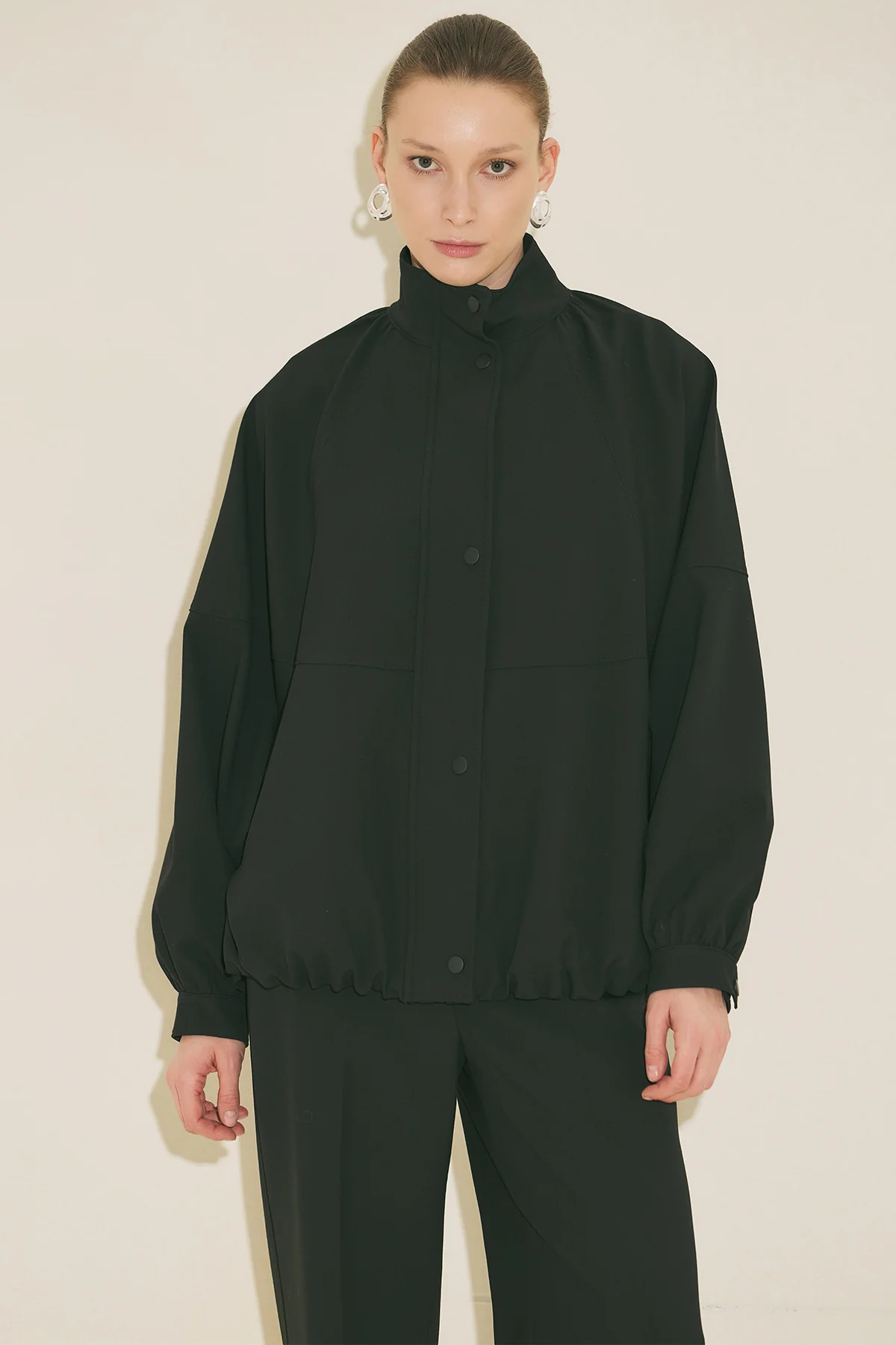 Premium Bomber Jacket Black - Image 12