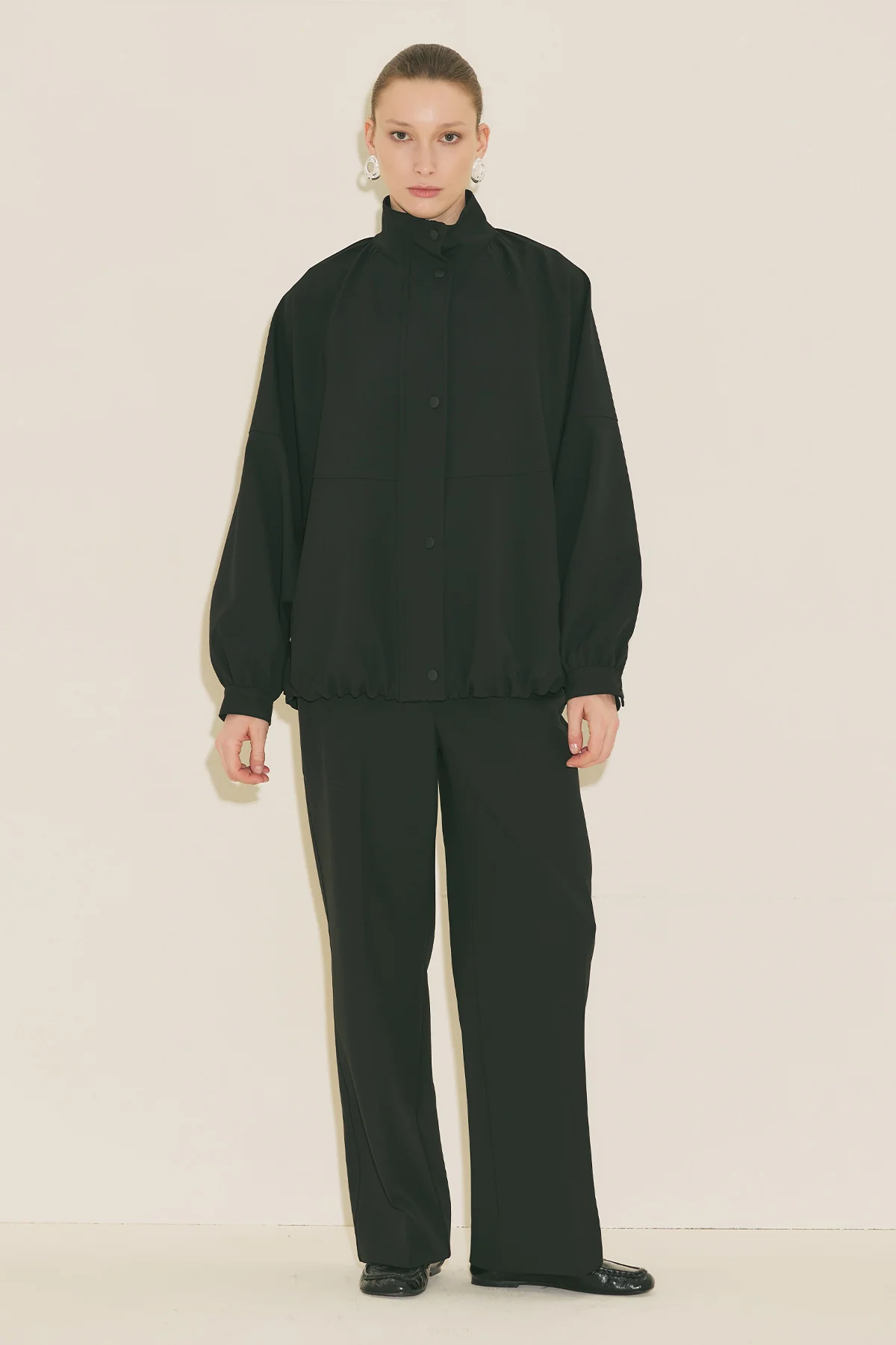 Premium Bomber Jacket Black - Image 4