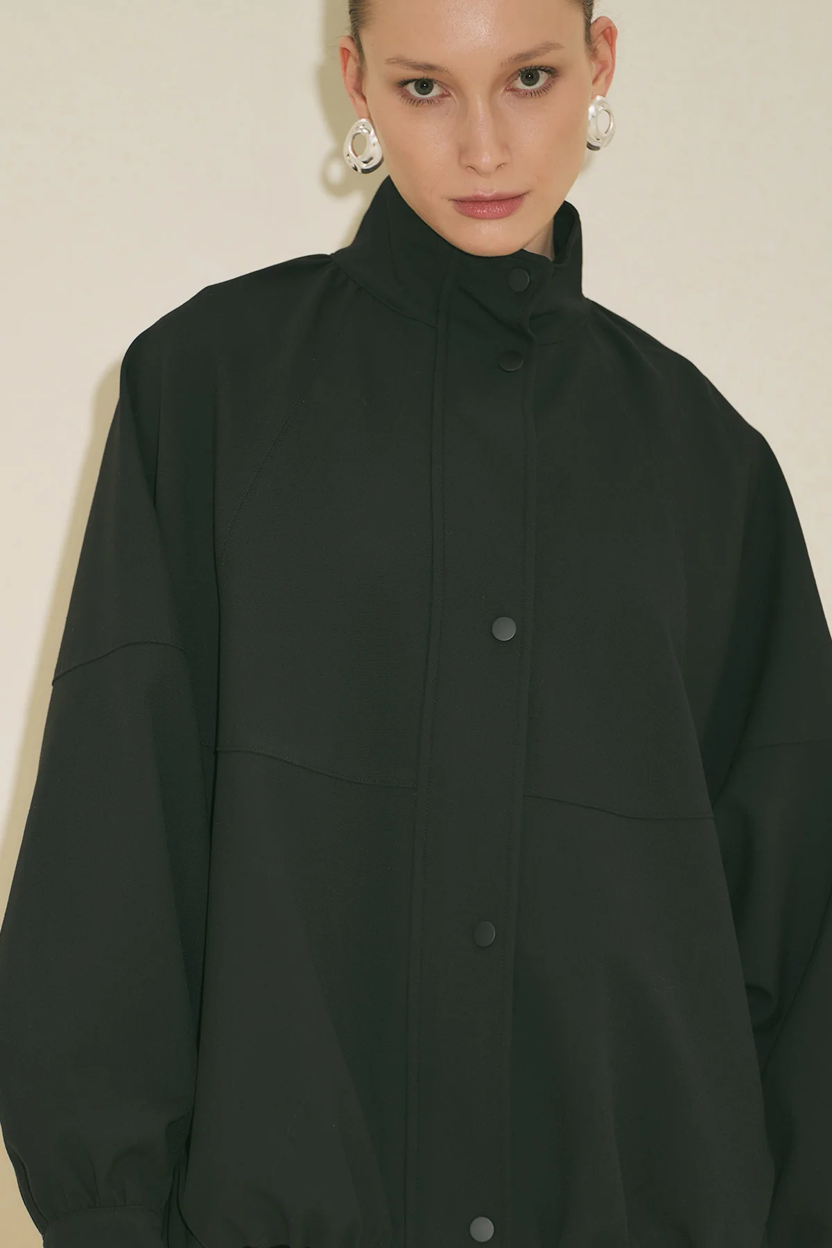 Premium Bomber Jacket Black - Image 6