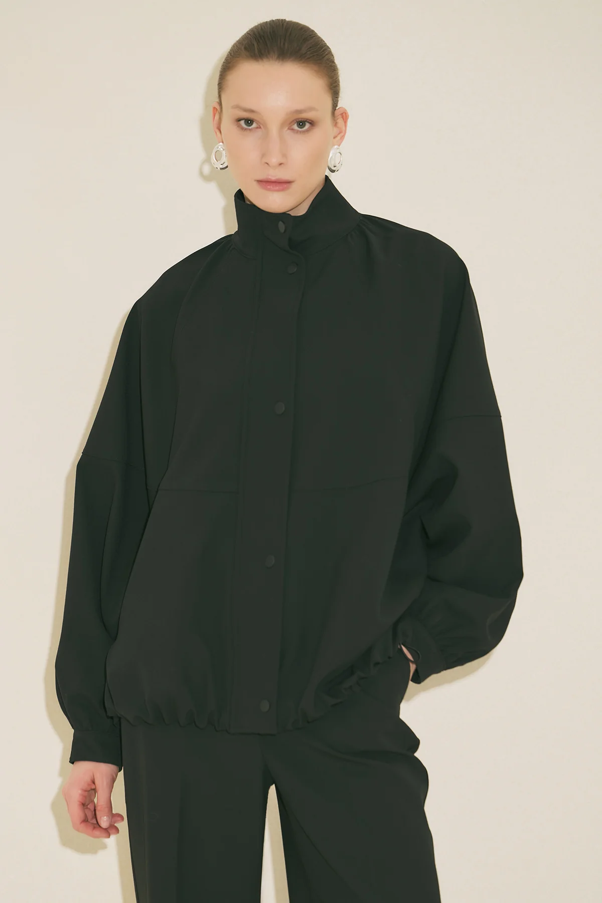 Premium Bomber Jacket Black - Image 8