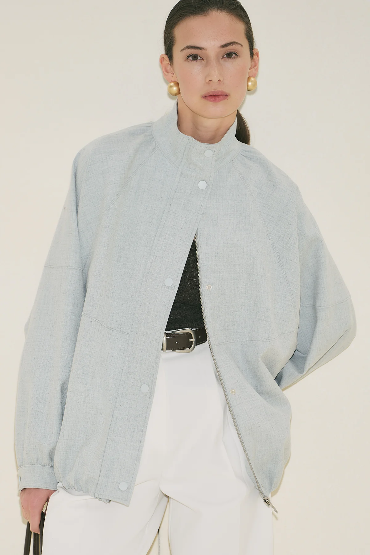 Premium Bomber Jacket Blue - Image 10