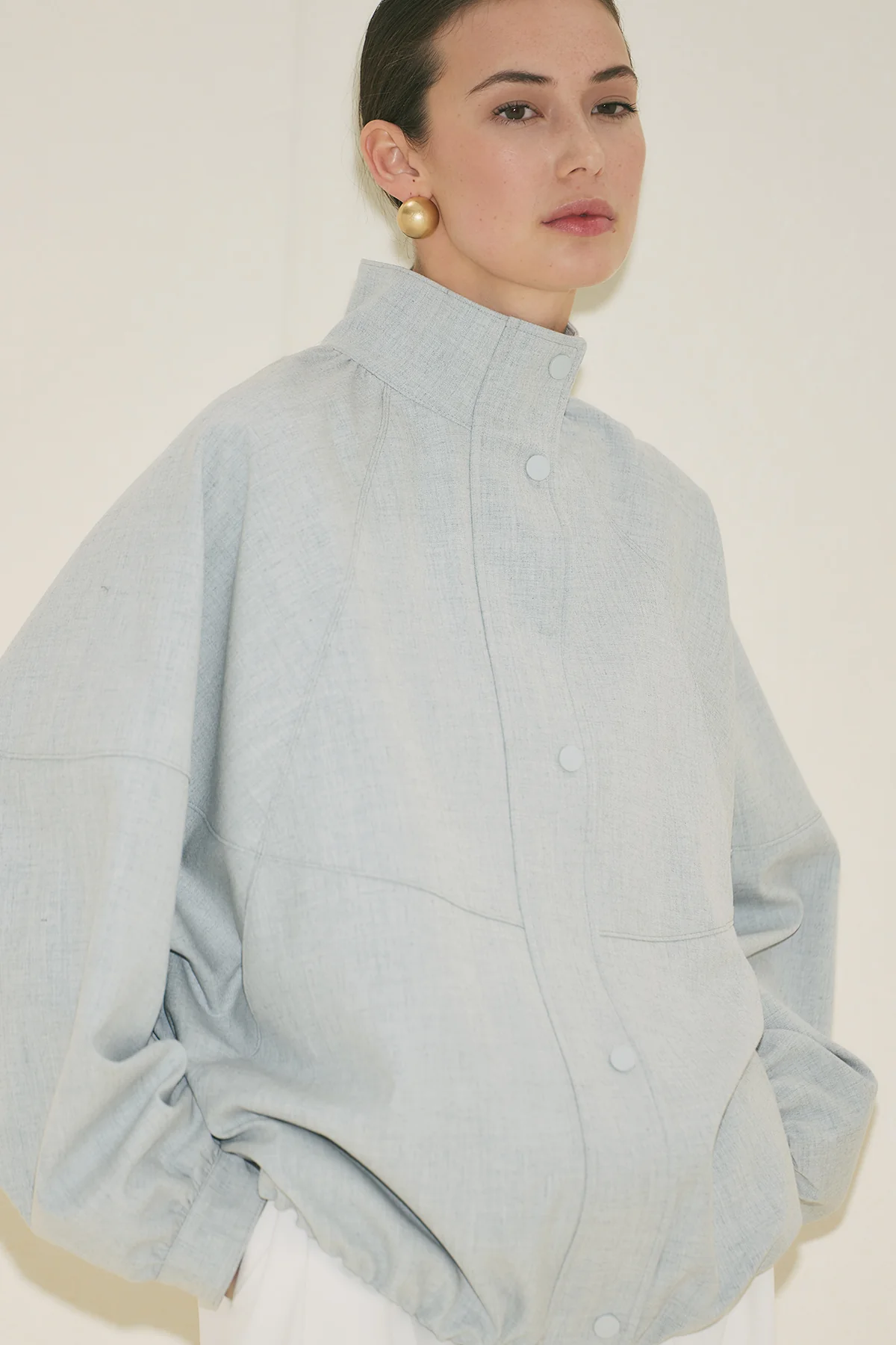 Premium Bomber Jacket Blue - Image 5
