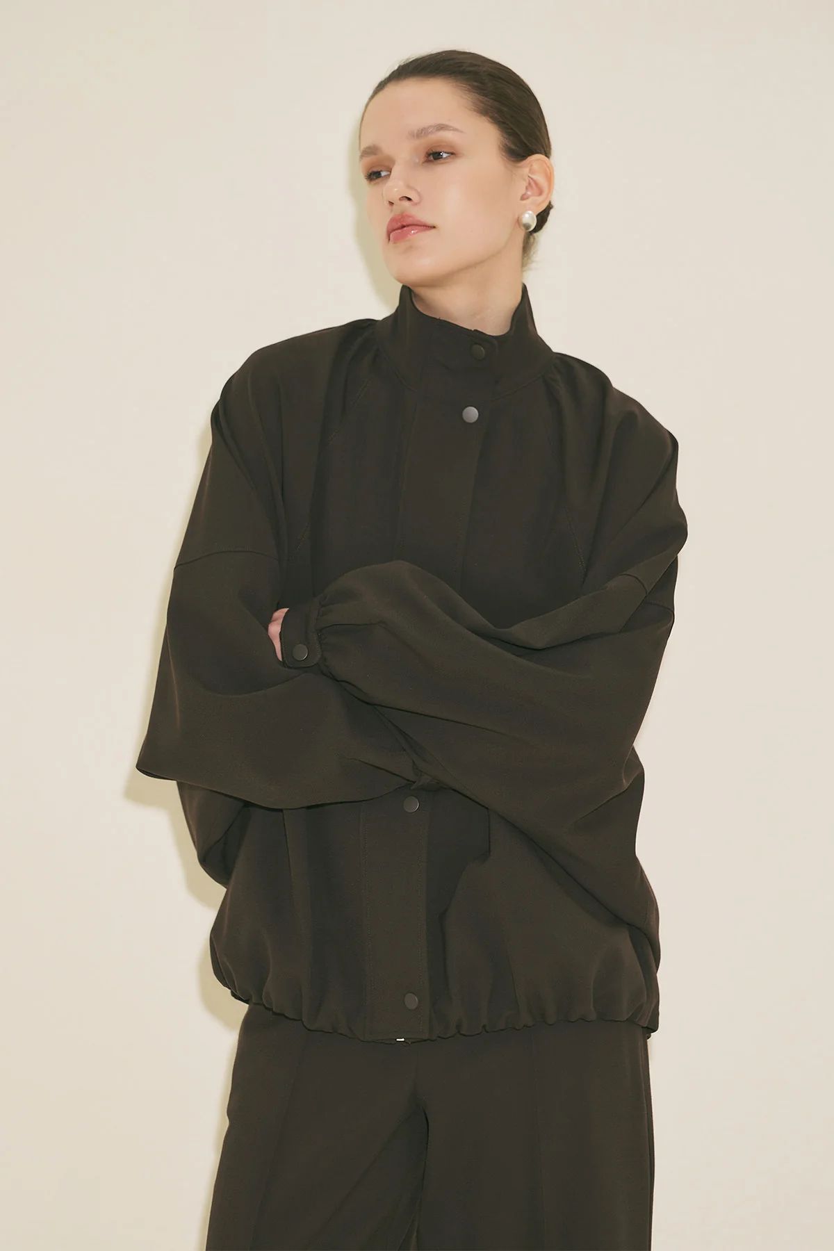 Premium Bomber Jacket Brown - Image 14