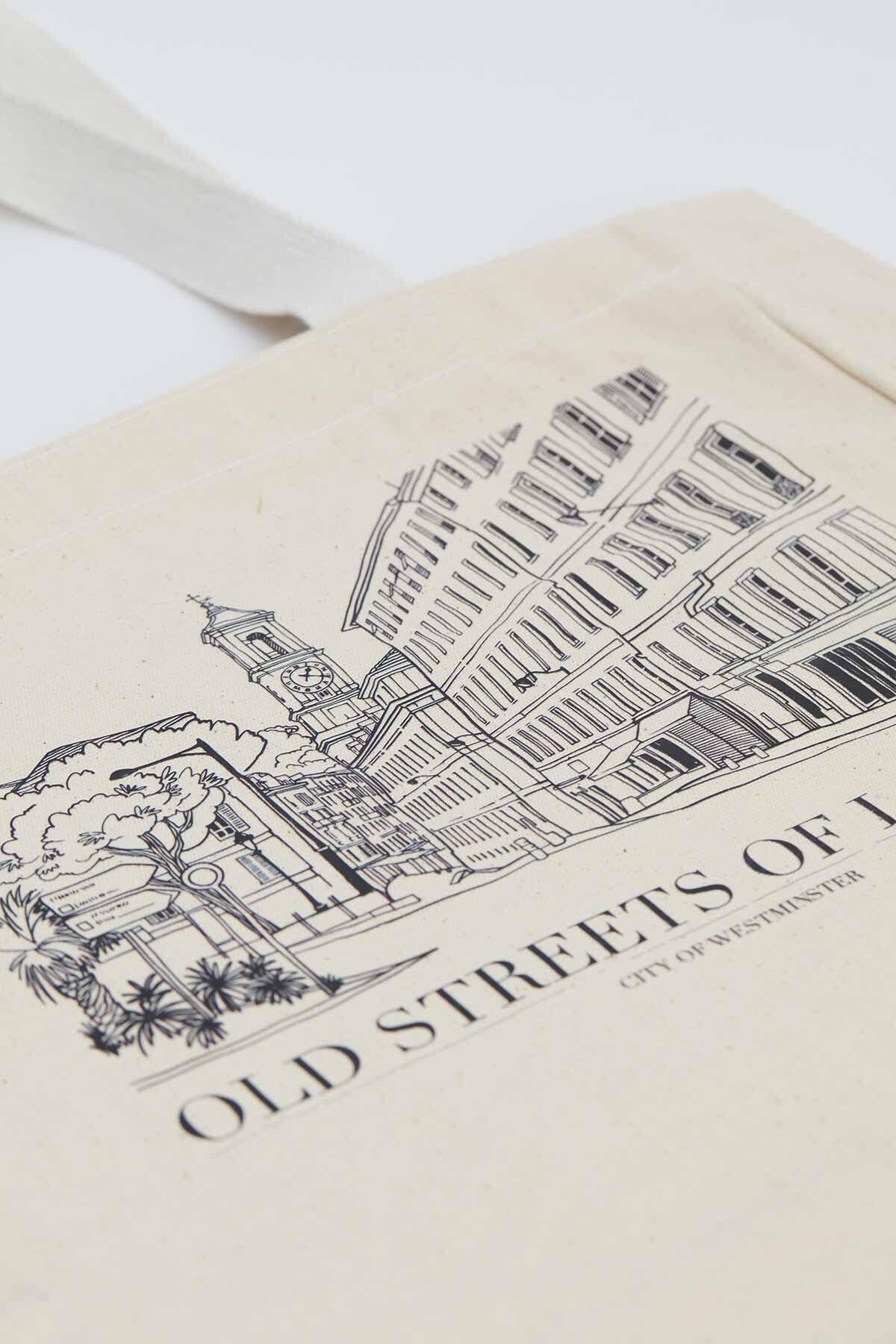 Printed Canvas Bag London - Image 4
