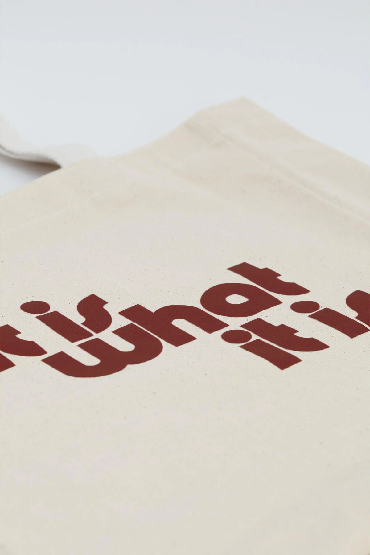 Printed Canvas Bag What - Image 2