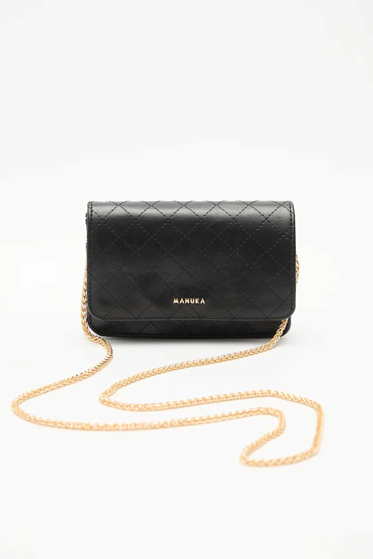 Quilted Wallet Bag Black - Image 2