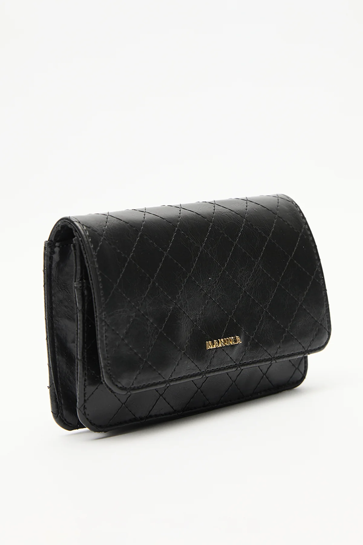 Quilted Wallet Bag Black - Image 5