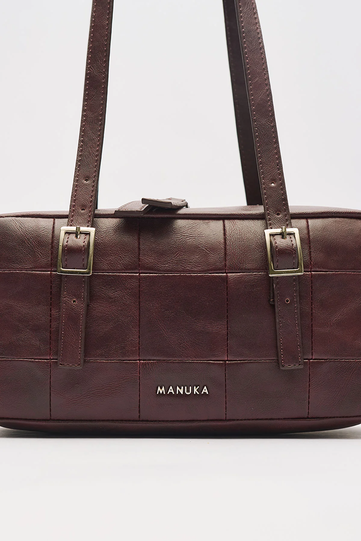 Raina Baguette Bag Burgundy - Image 8