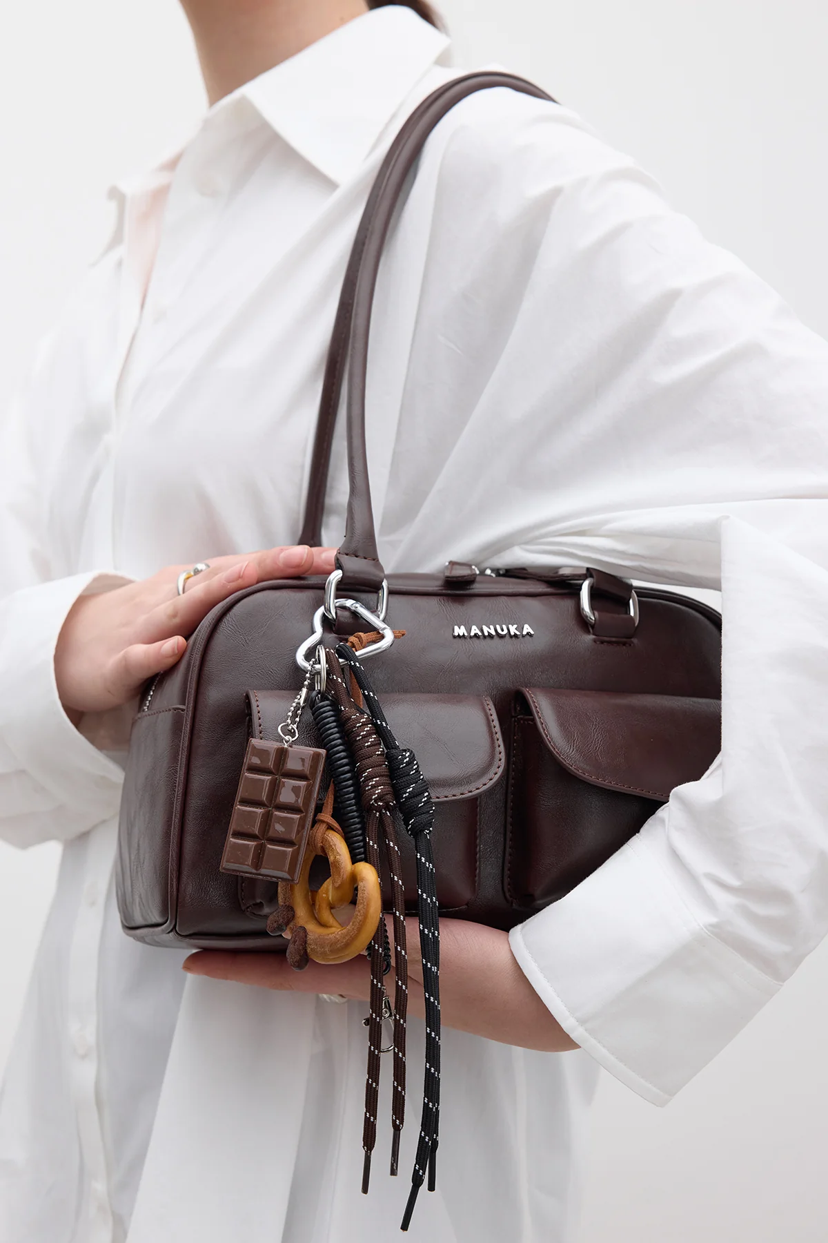 Retro Pocket Bag Brown - Image 4