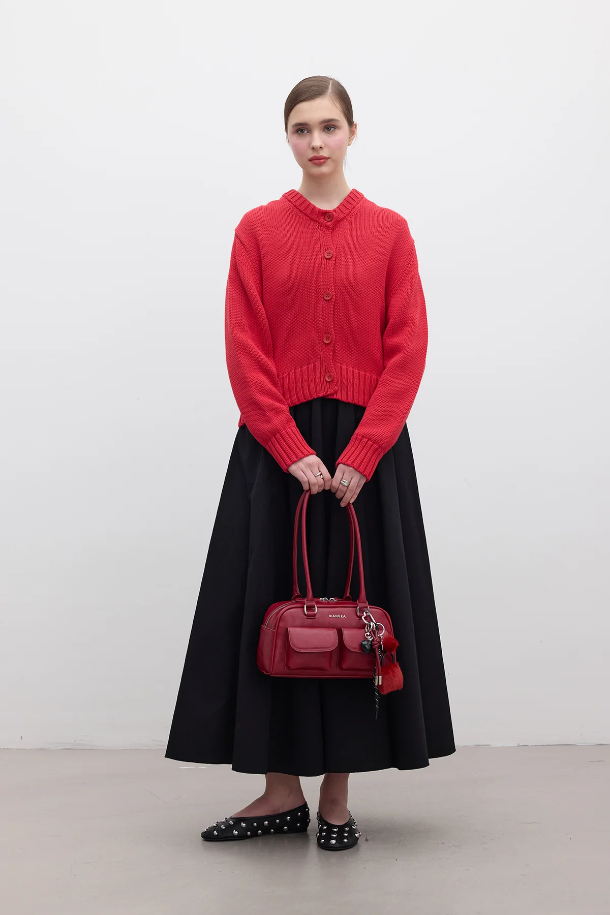Retro Pocket Bag Burgundy - Image 4