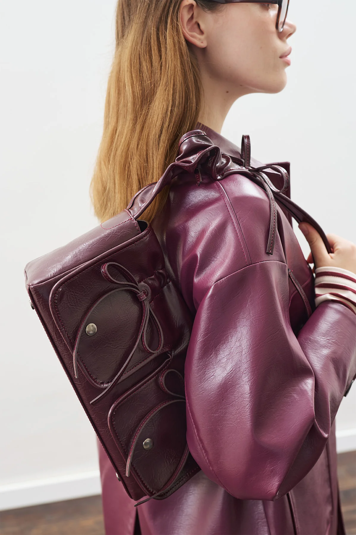 Ruby Pocket Bag Burgundy - Image 2