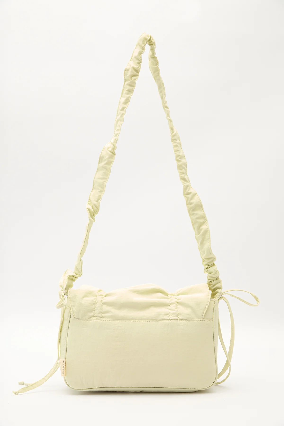 Ruched Shoulder Bag Yellow - Image 8