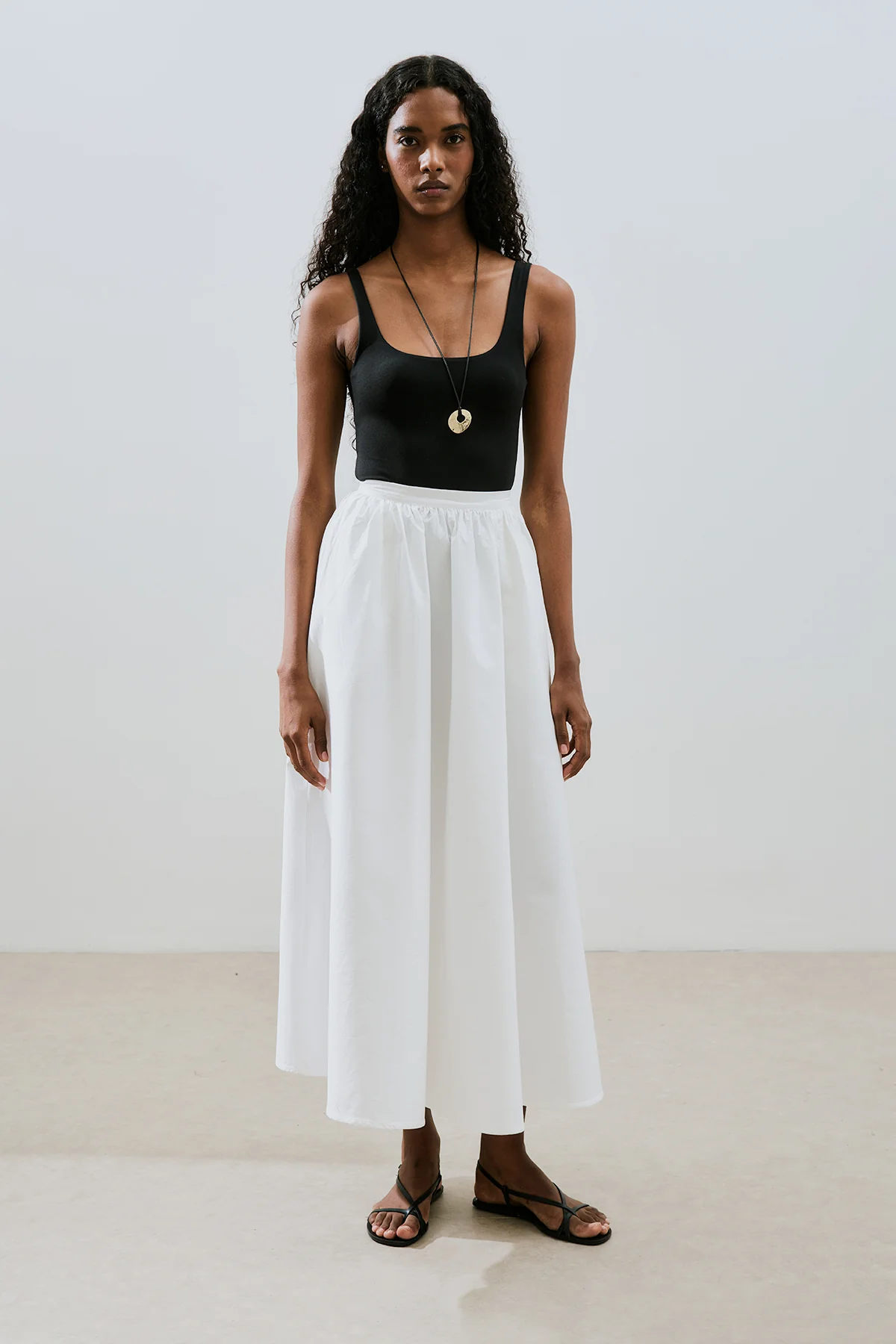 Ruffled Premium Skirt Ecru - Image 4