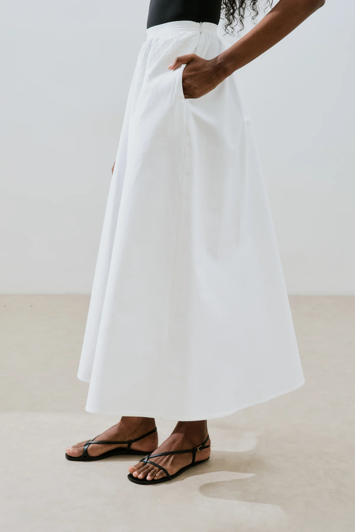 Ruffled Premium Skirt Ecru - Image 6