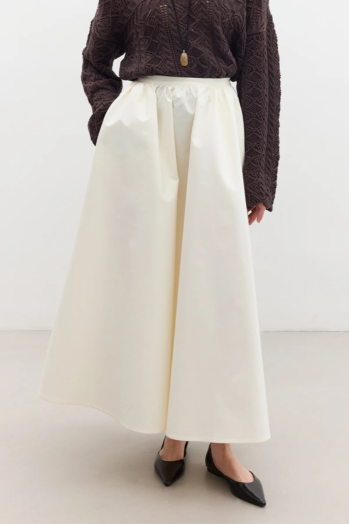 Ruffled Premium Skirt Soft Yellow - Image 11