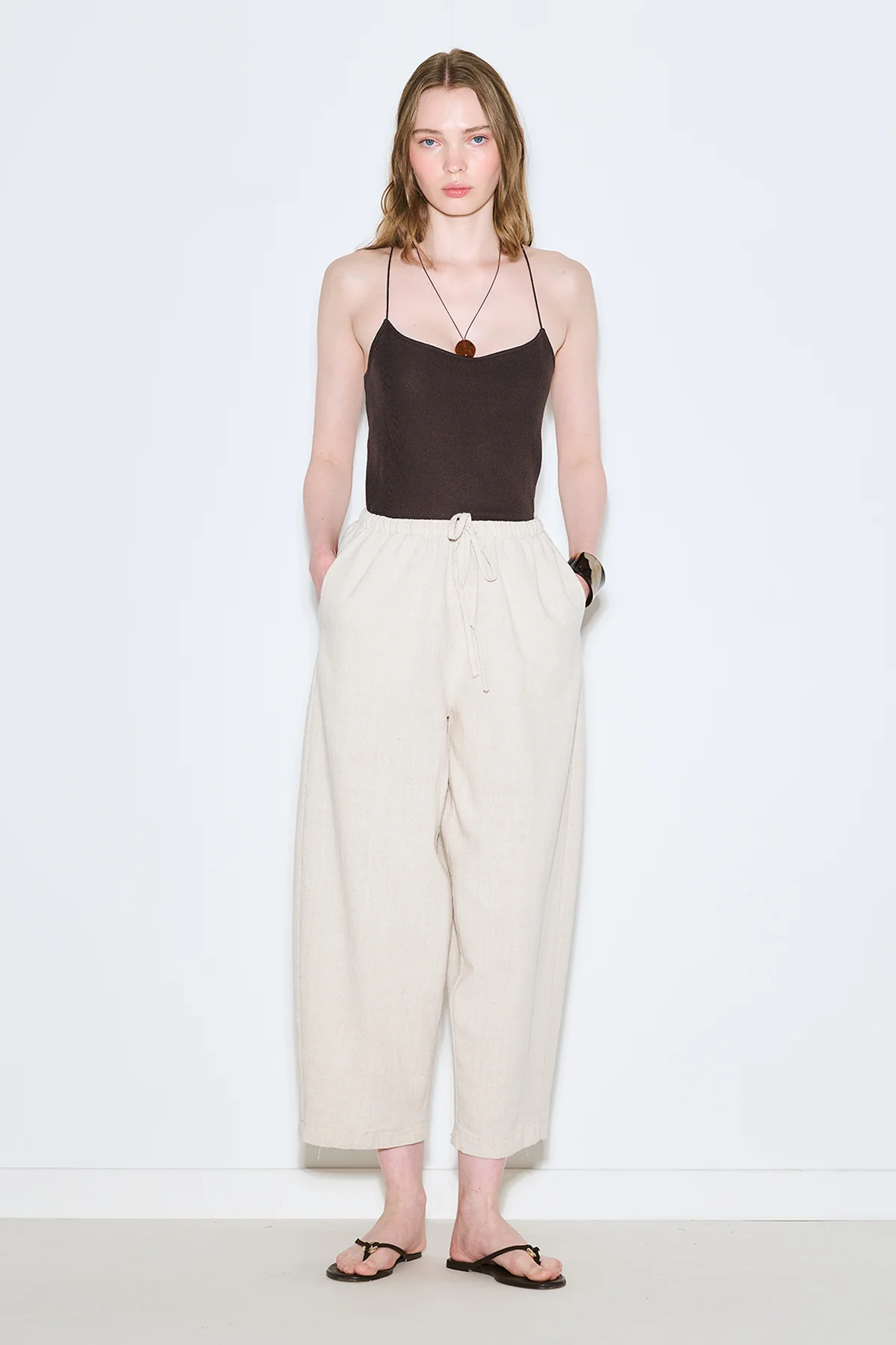 Rustic Relaxed Trousers Natural - Image 8