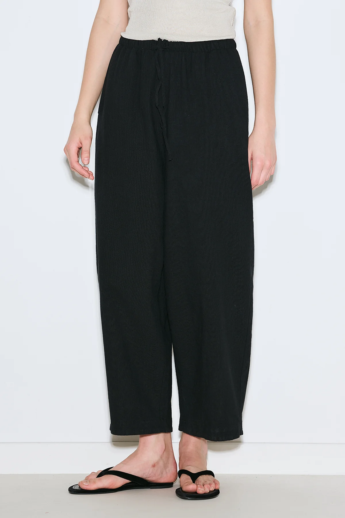 Rustic Relaxed Trousers Black - Image 5