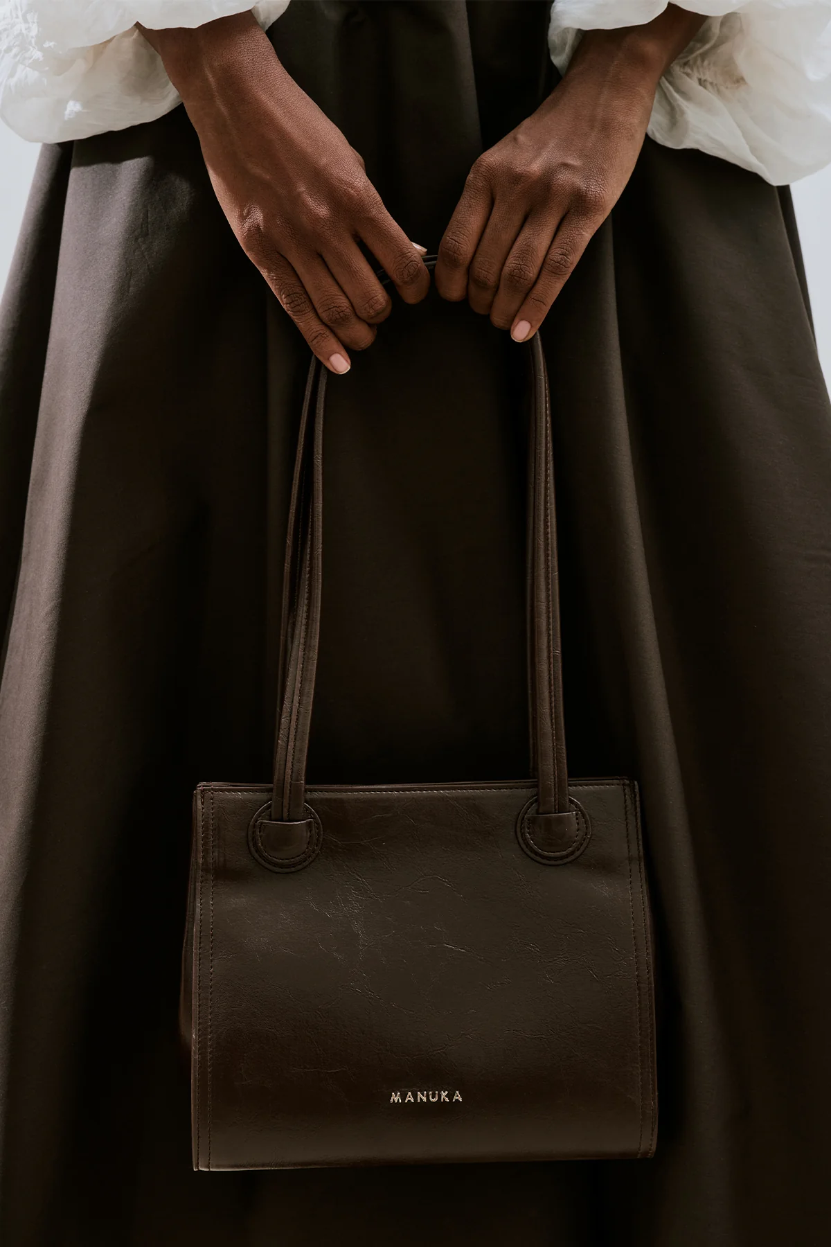 Ryuna Tote Bag Dark Brown - Image 2