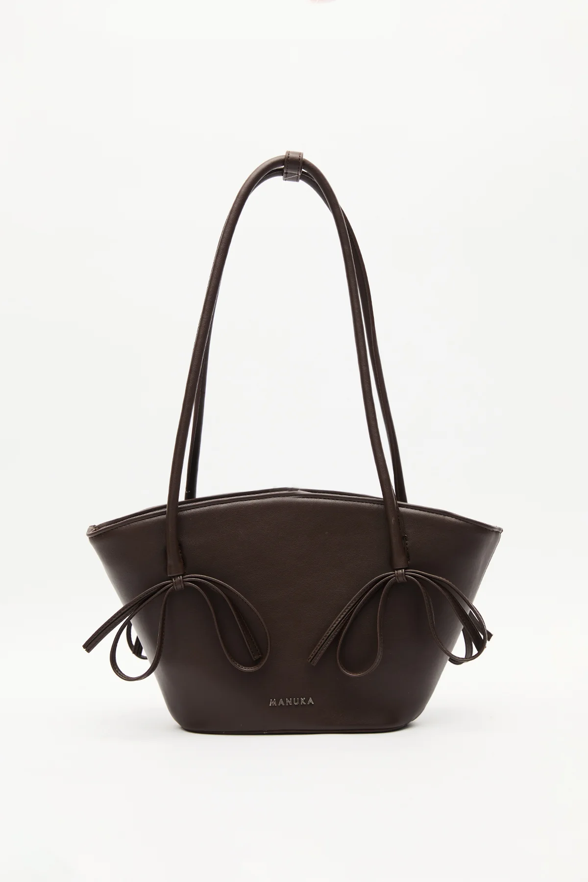 Sandy Bow Bag Dark Brown - Image 4