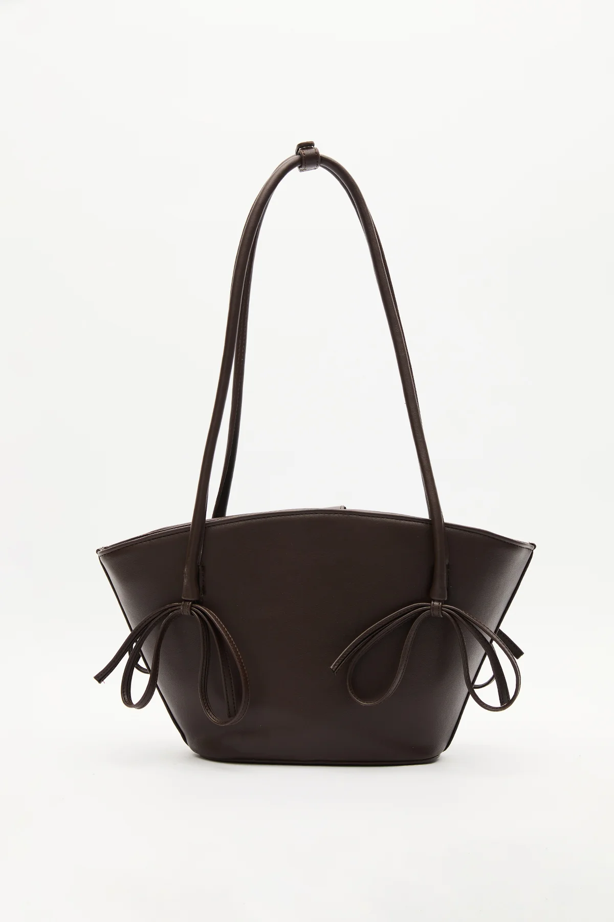 Sandy Bow Bag Dark Brown - Image 7