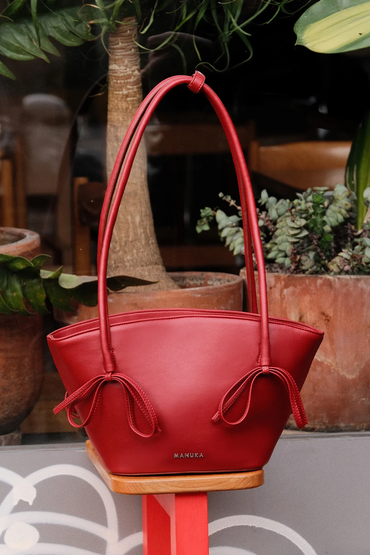 Sandy Bow Bag Red - Image 3