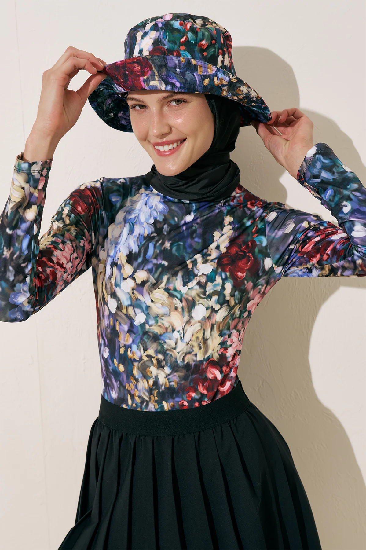 Scarf Detail Bucket Hat Color Palette - Image 3