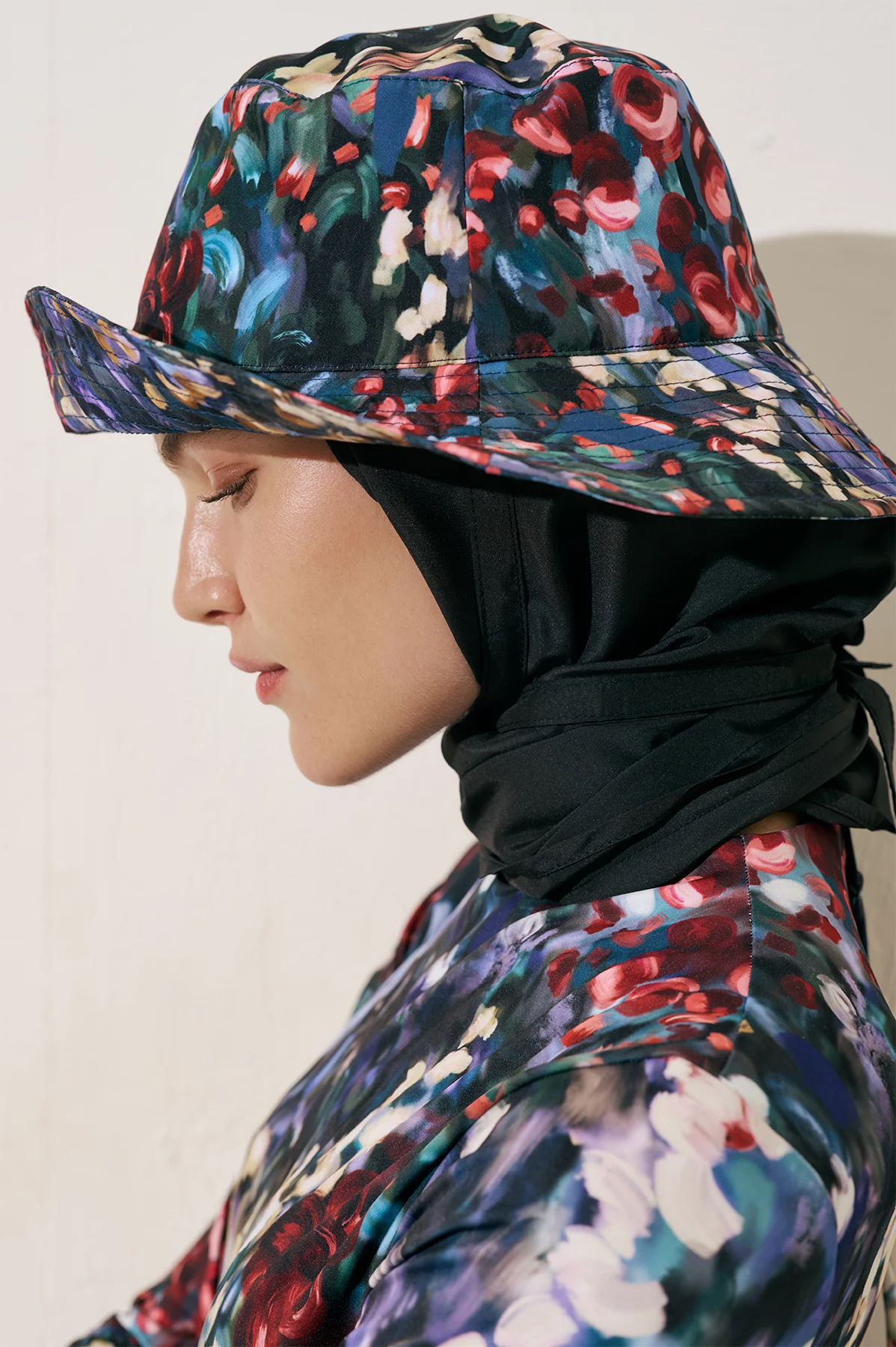 Scarf Detail Bucket Hat Color Palette - Image 4